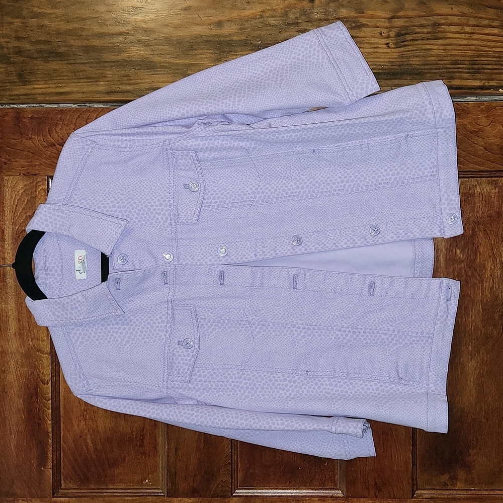 D & Co 3/4 sleeve jean jacket